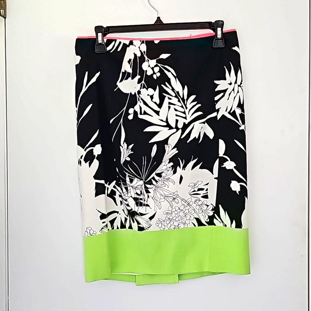 Tahari Petite Printed Pencil Skirt